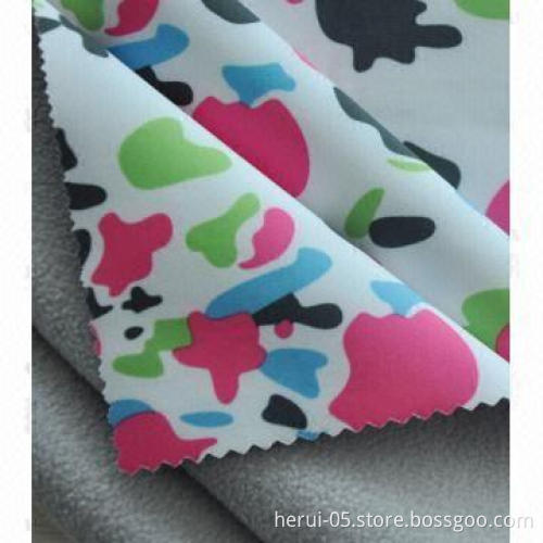 Pongee Fabric with 4 Ways Stretch Bonding Fleece Functional Fabric